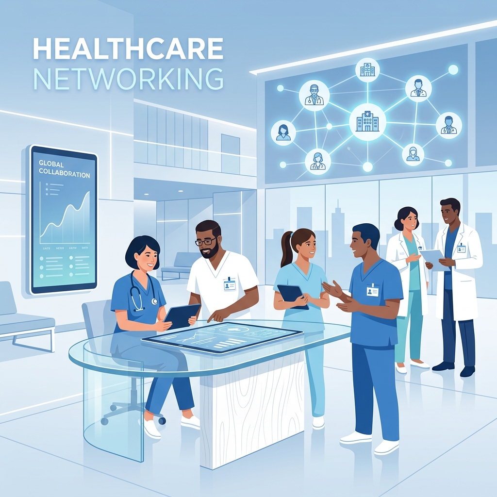 Healthcare professionals connecting through FaceLinked.in